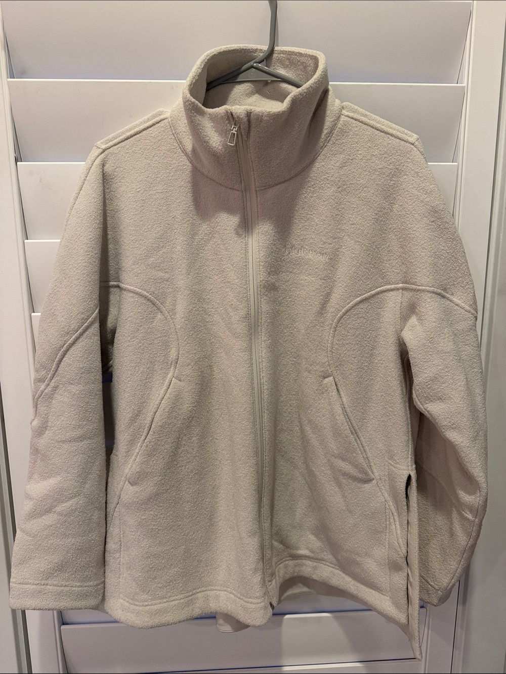 lululemon athletica Cream Teddy Fleece Full-Zip Jacket